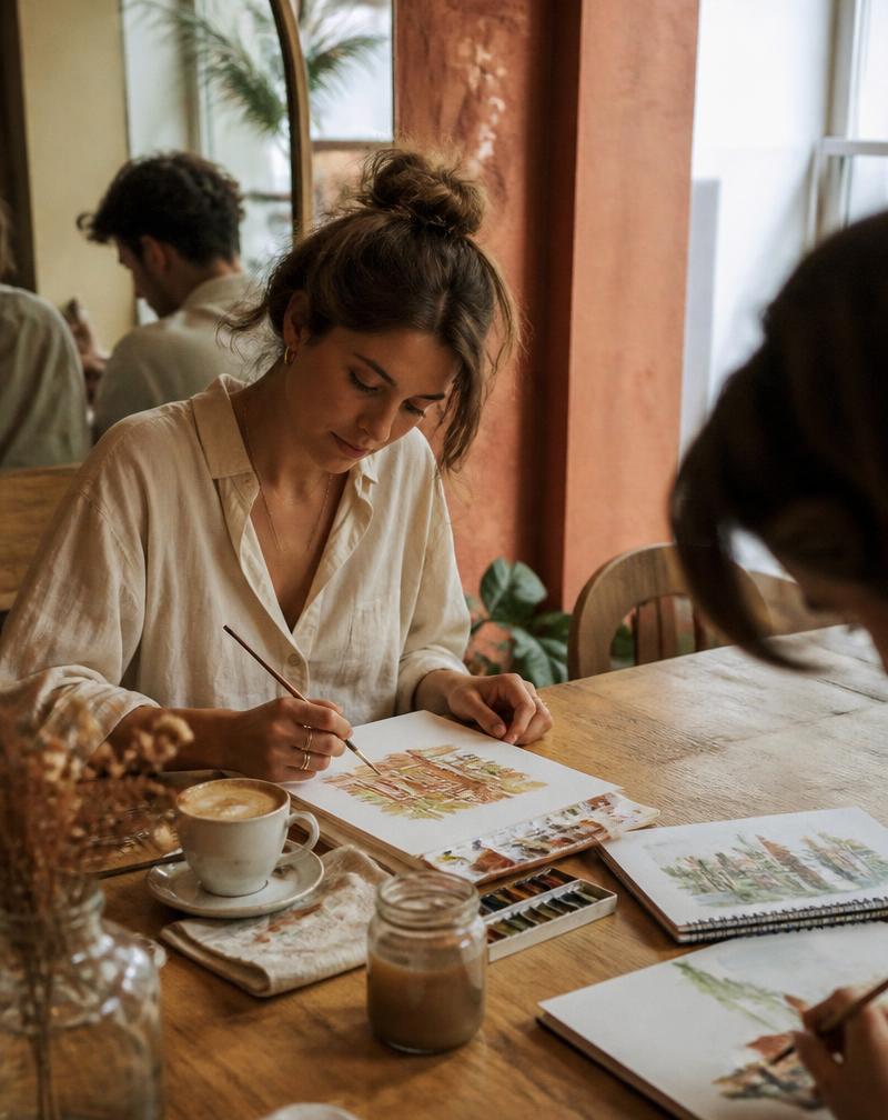 Atelier în cafenea